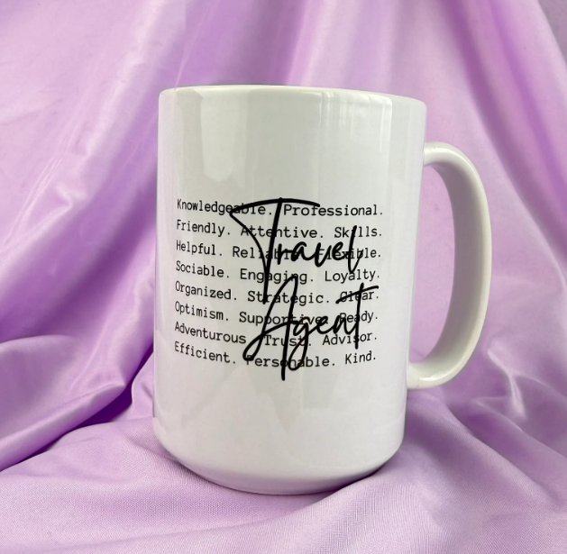Travel Agent Life Black + Customizable Mug Bundle
