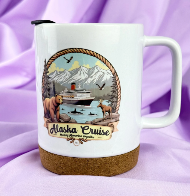 Ensemble de tasses en céramique Aventure en croisière en Alaska