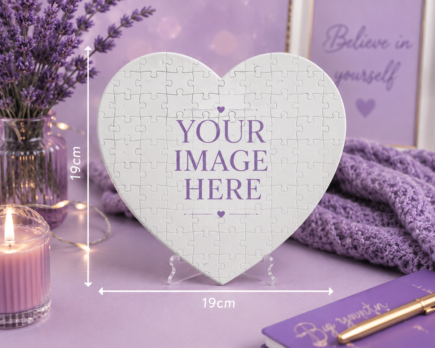 Custom Heartshaped Jigsaw Puzzle - 75 pieces