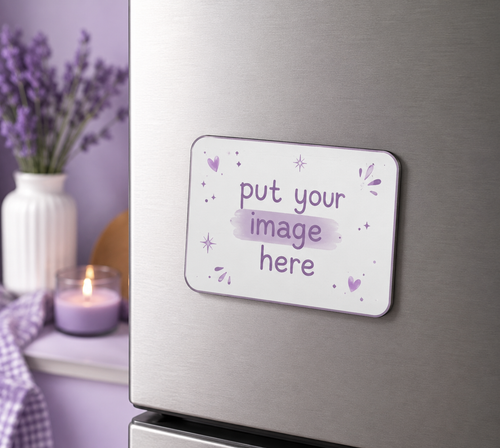 Custom Sublimation Fridge Magnet – Personalized Photo Magnet (5.5 × 7.5 cm)