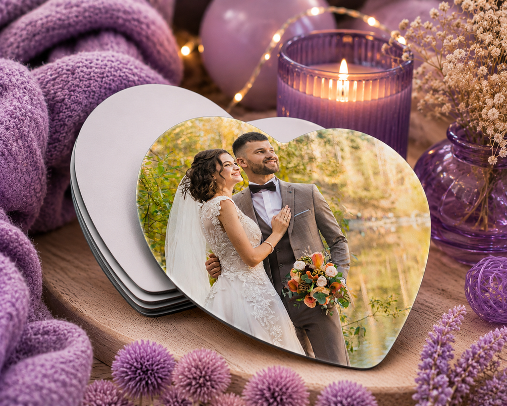 Personalized Heart Photo Magnet