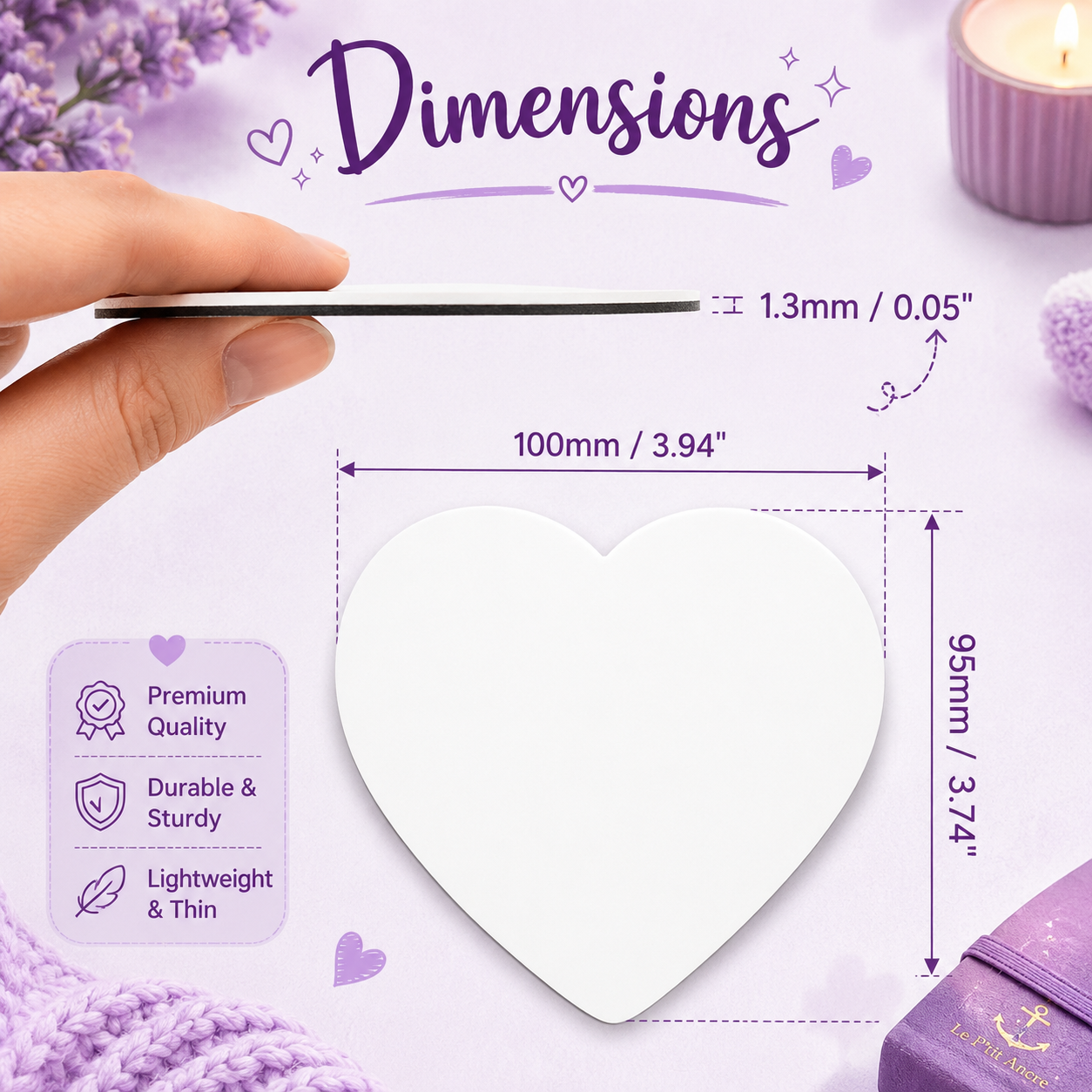 Personalized Heart Photo Magnet