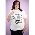T-shirt haut de gamme Cruising Queen Blanc