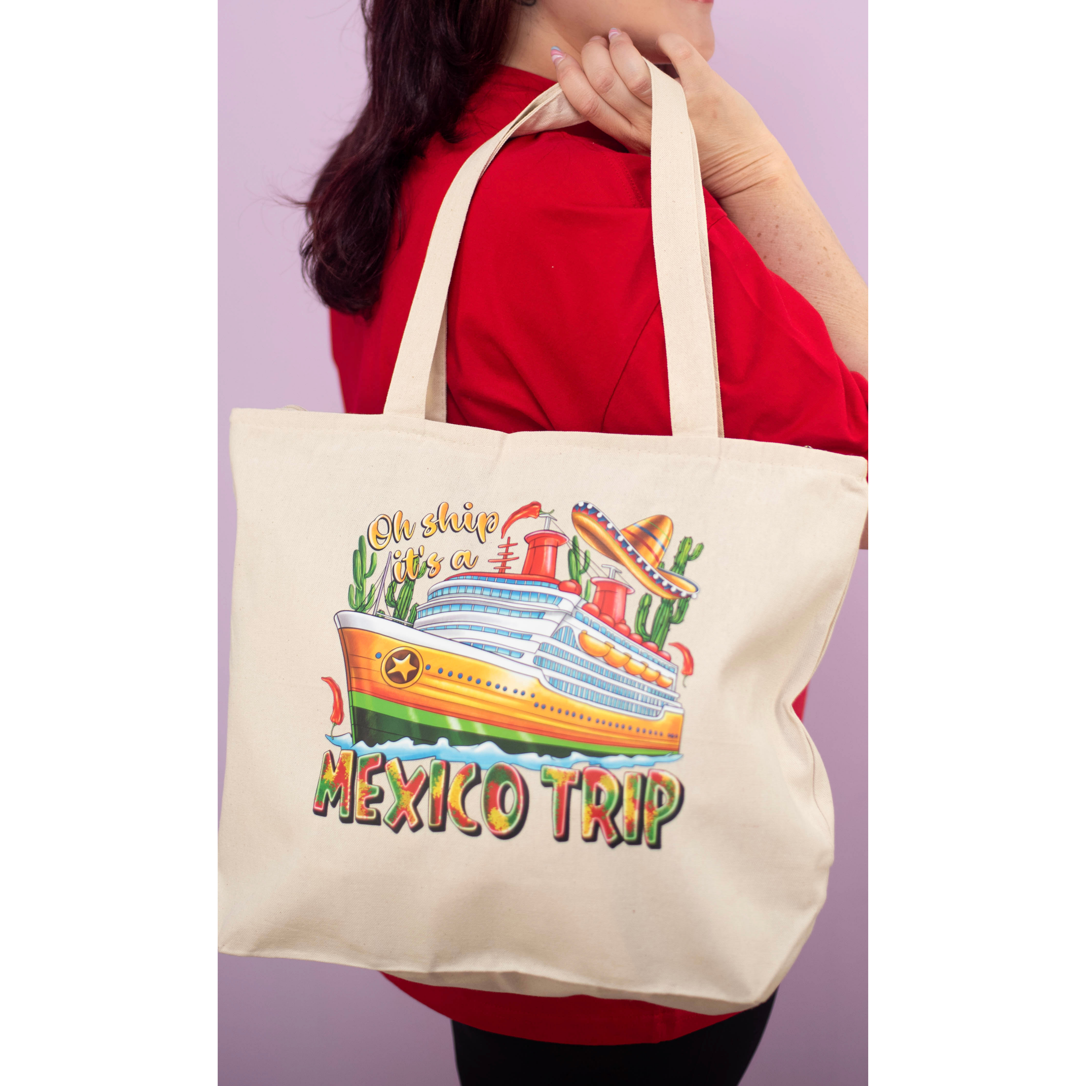 Oh Ship! Mexico Cruise Tote Bag