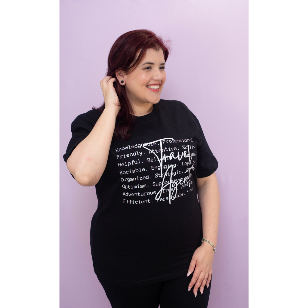 T-shirt noir Vie d'agent de voyage