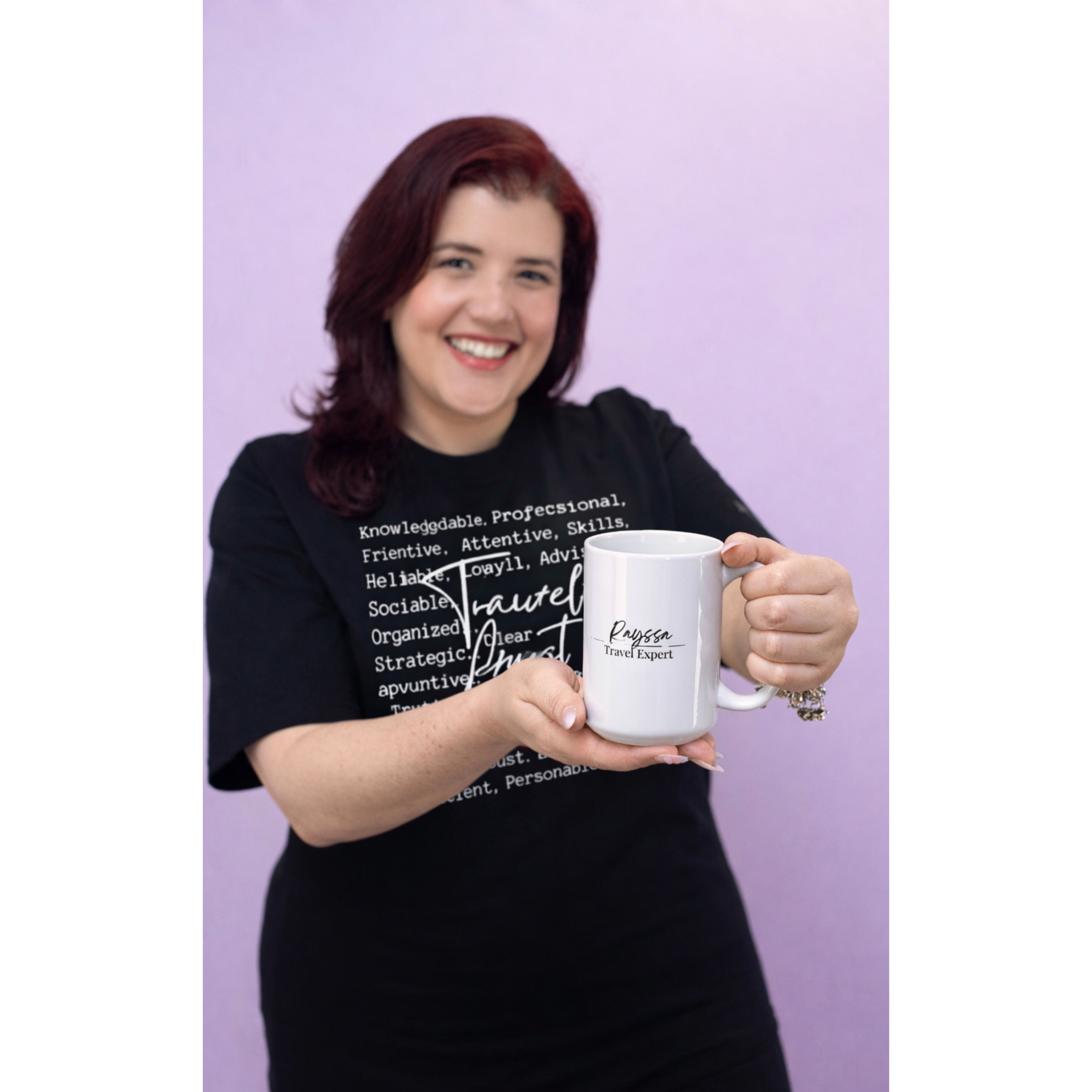 Travel Agent Life Black + Customizable Mug Bundle