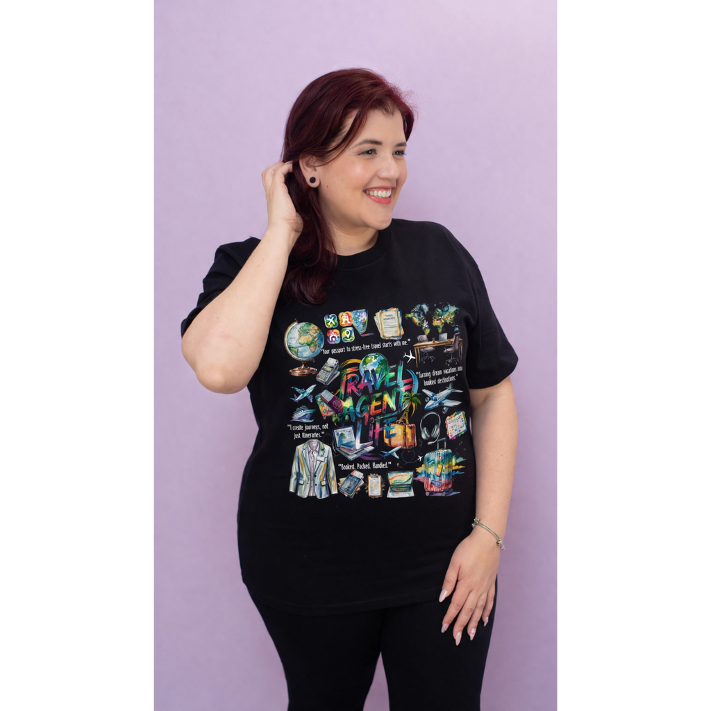 Travel Agent Art Shirt Black