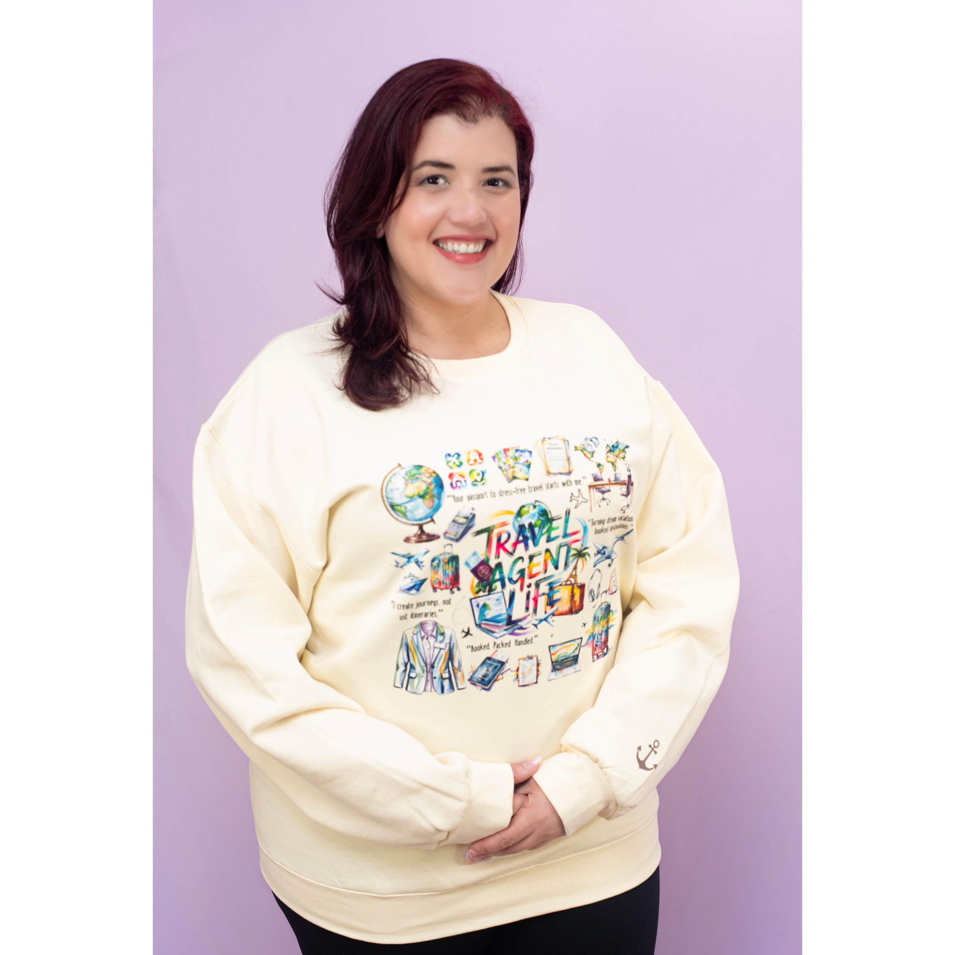Travel Agent Art Sweatshirt