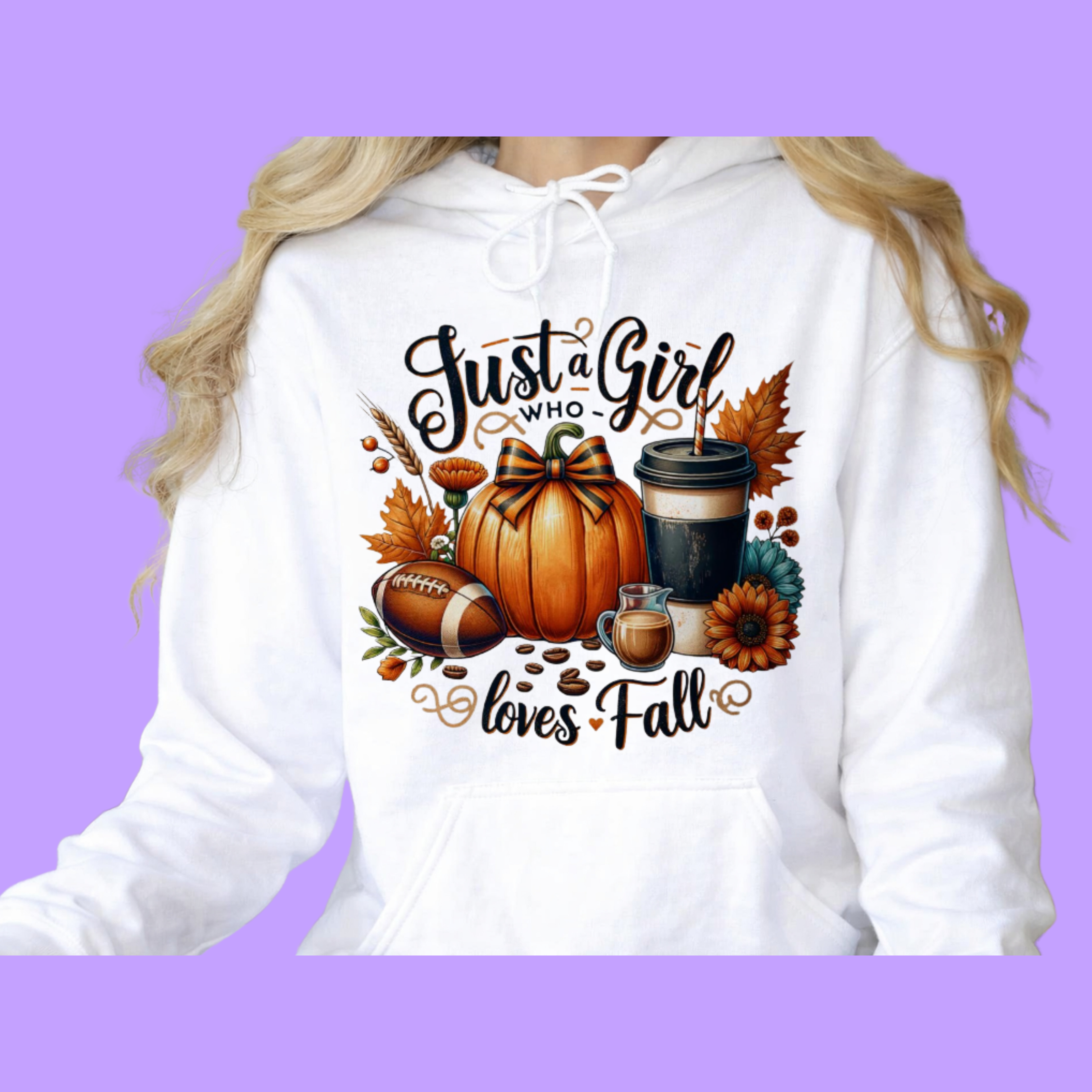 Just a Girl who loves Fall Hoodie