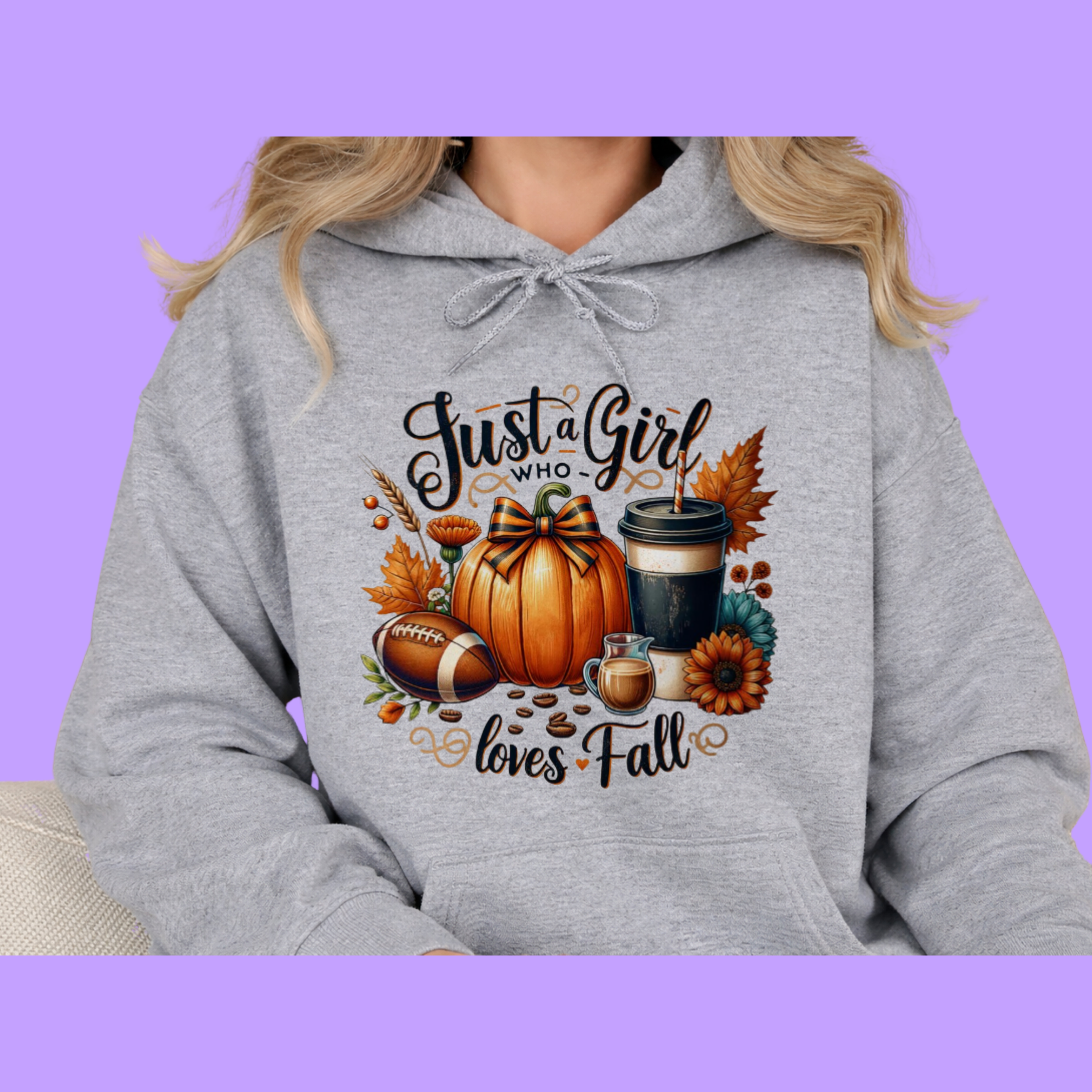 Just a Girl who loves Fall Hoodie