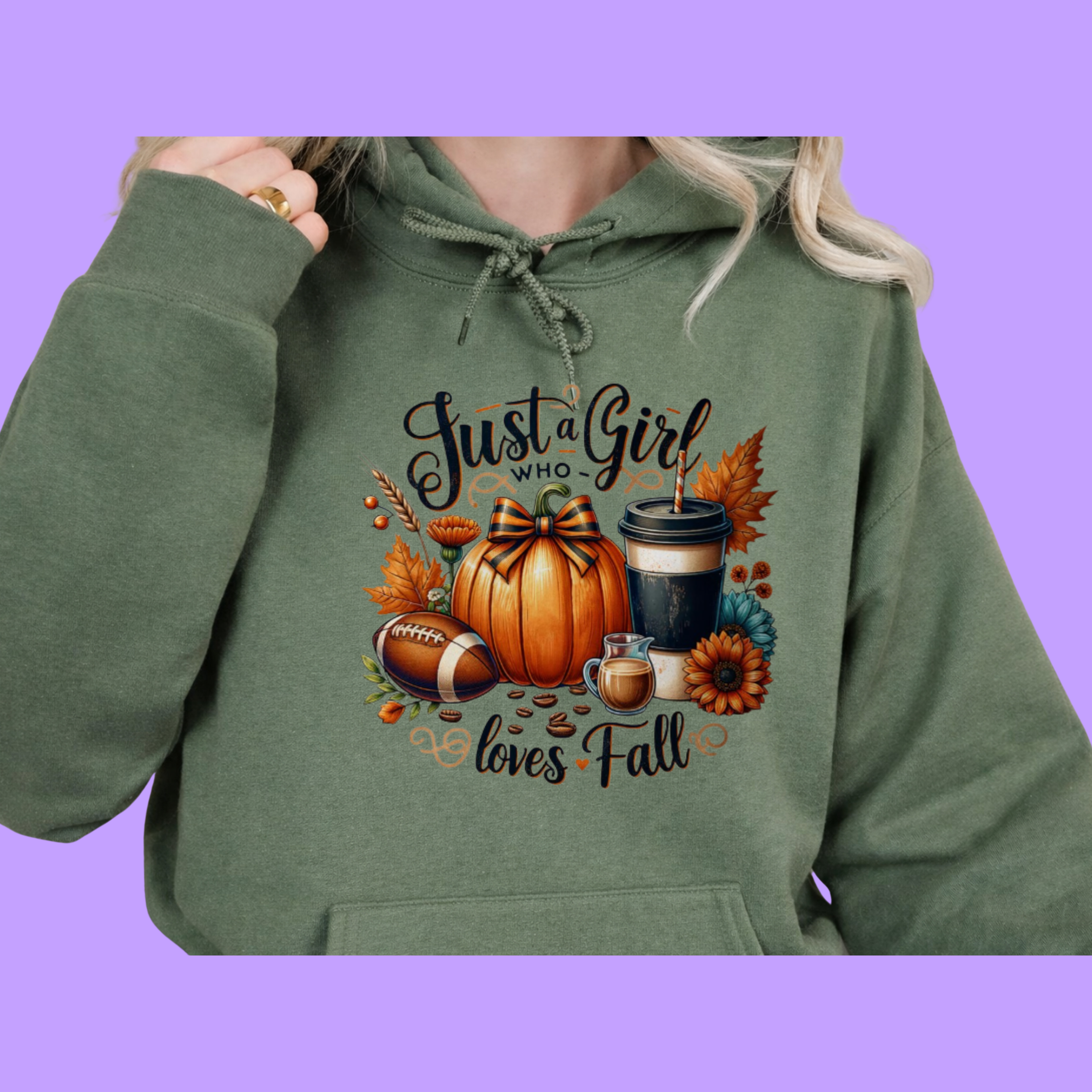 Just a Girl who loves Fall Hoodie