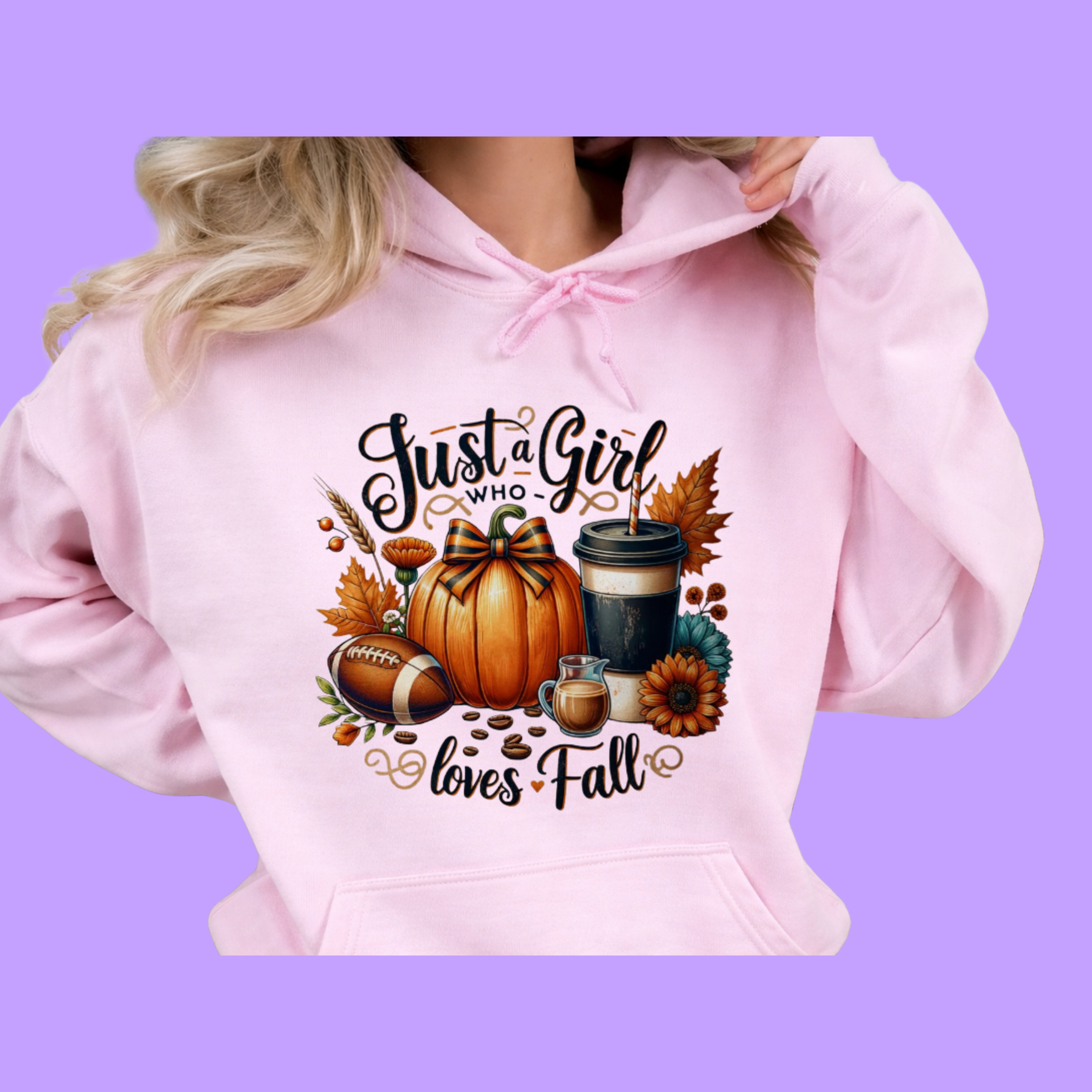Just a Girl who loves Fall Hoodie