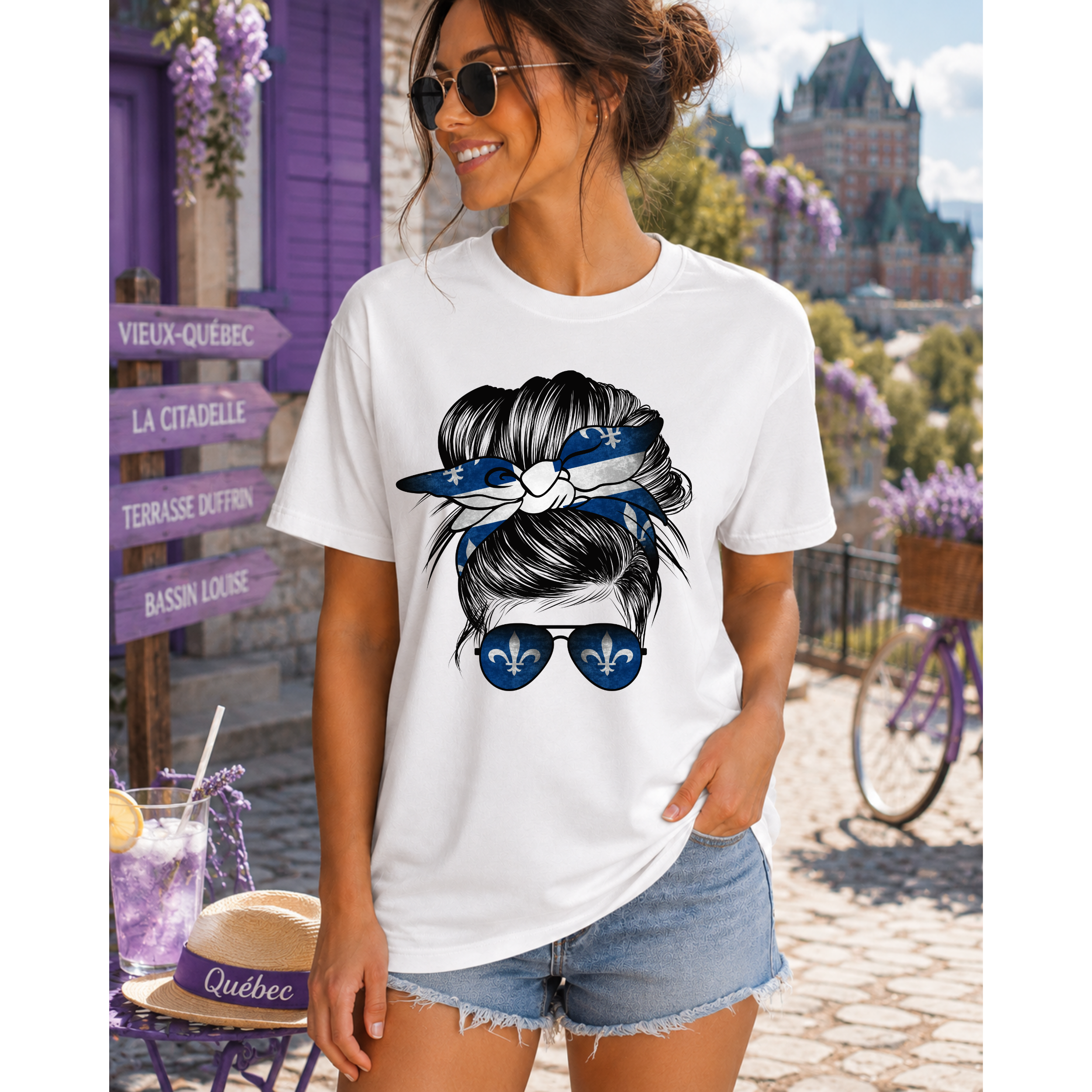 Québec Girl Bow Tee