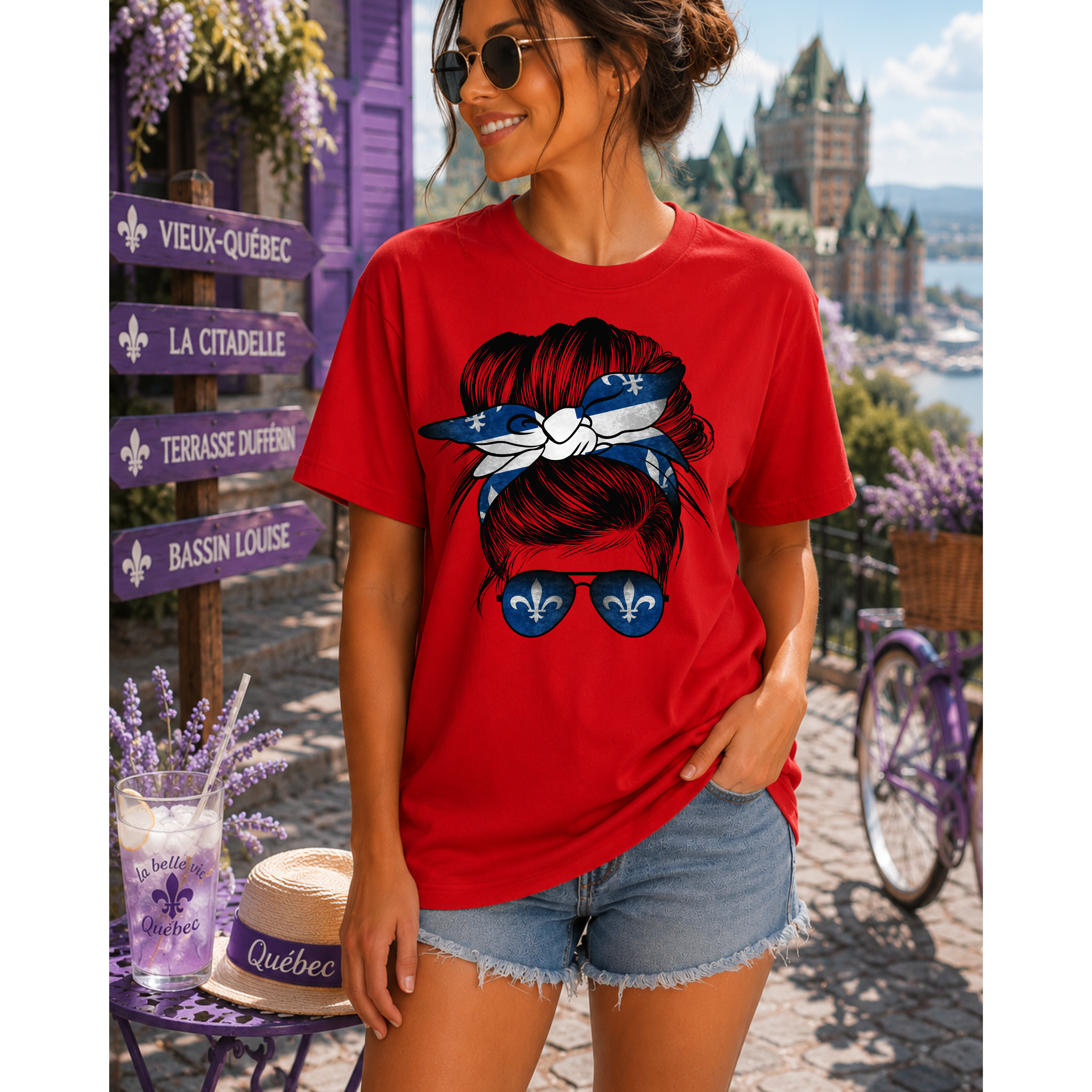 Québec Girl Bow Tee