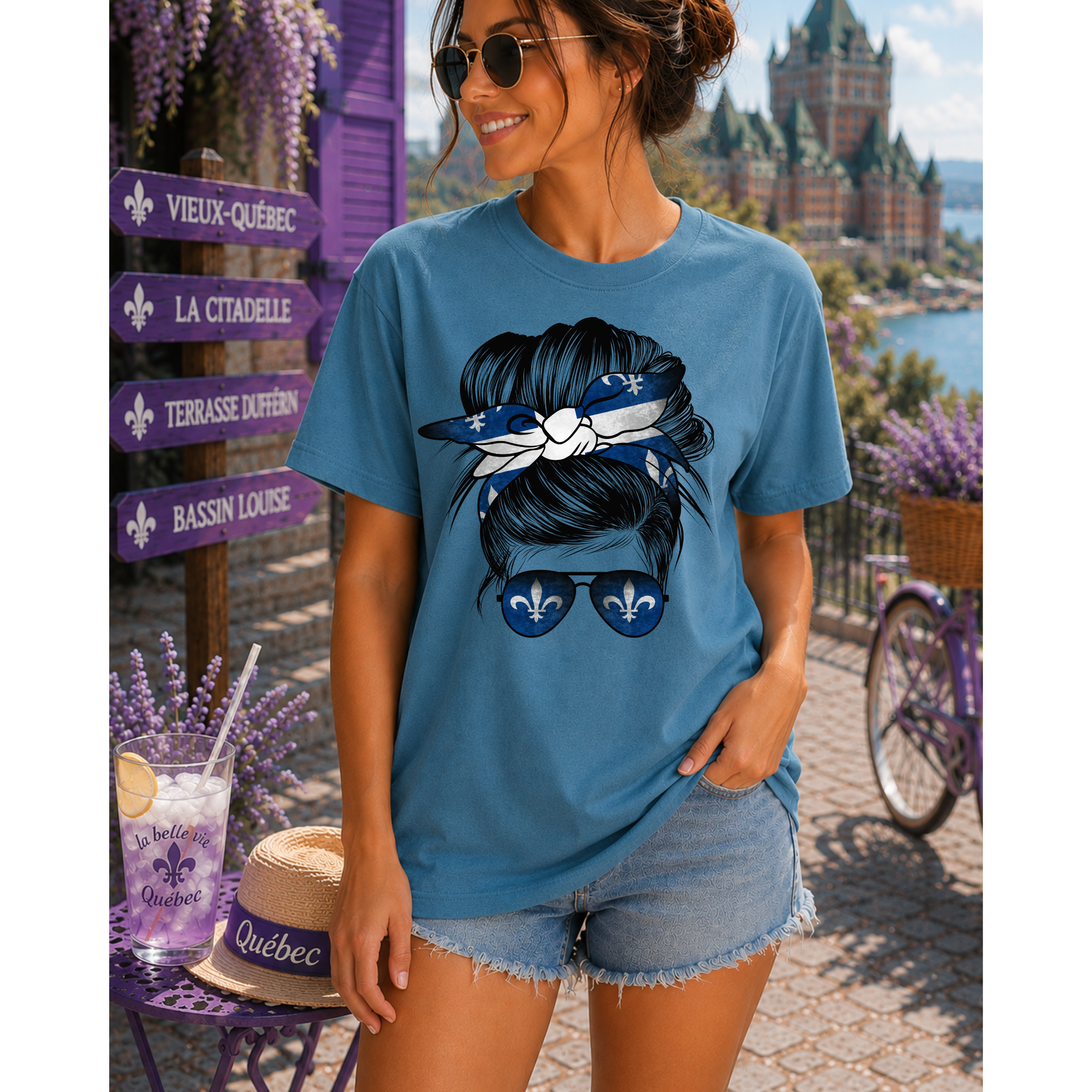 Québec Girl Bow Tee