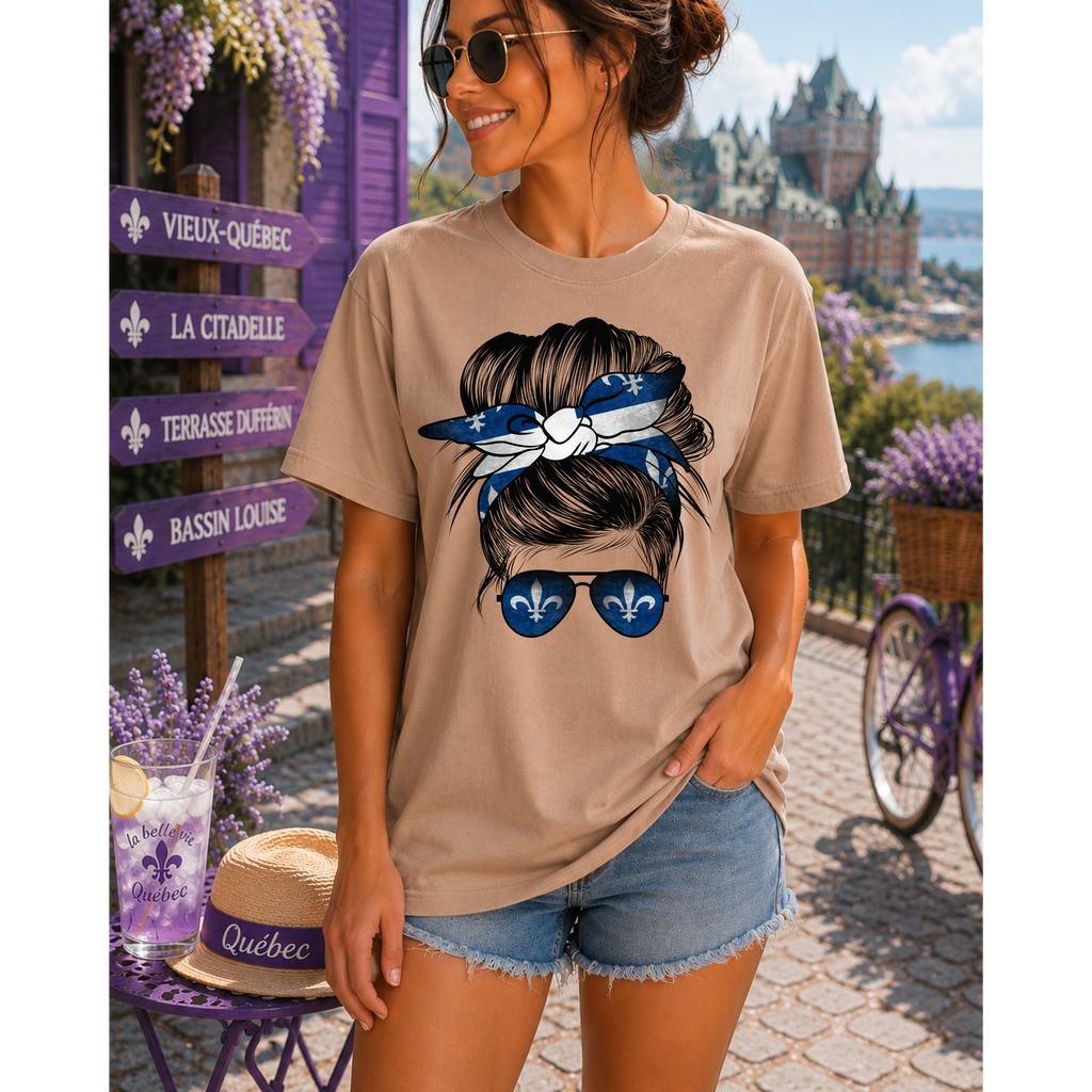 Québec Girl Bow Tee