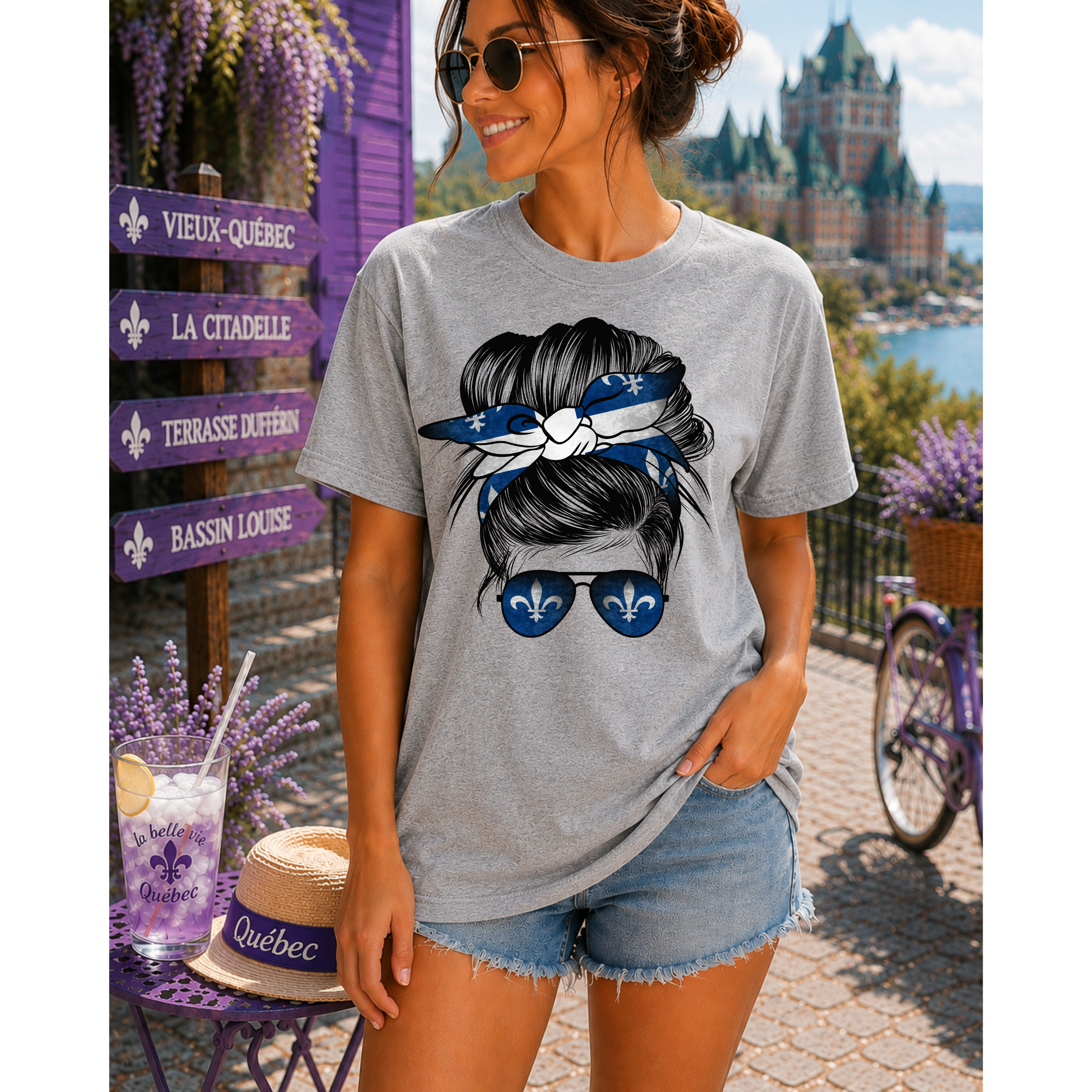 Québec Girl Bow Tee