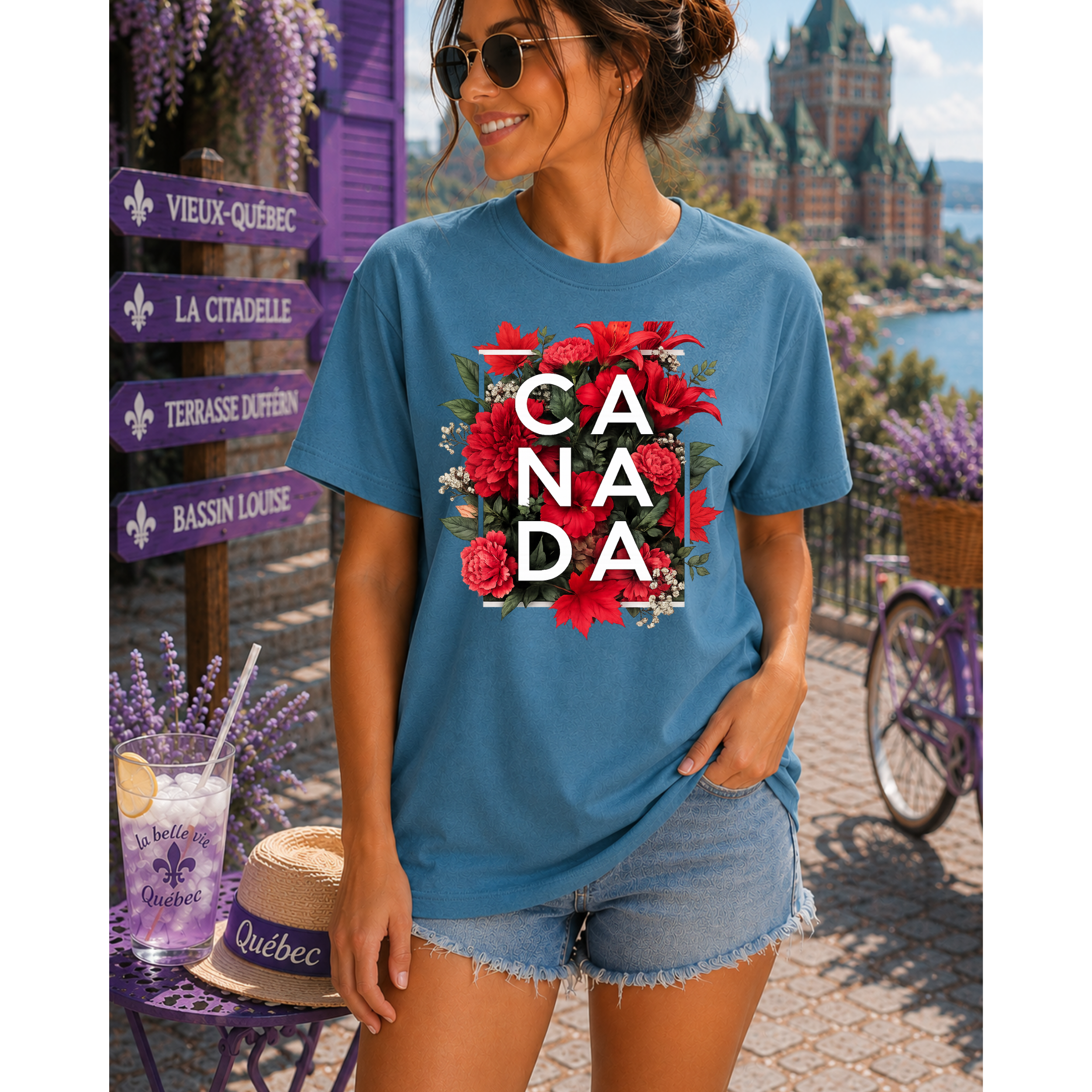 Canada Floral Graphic Tee