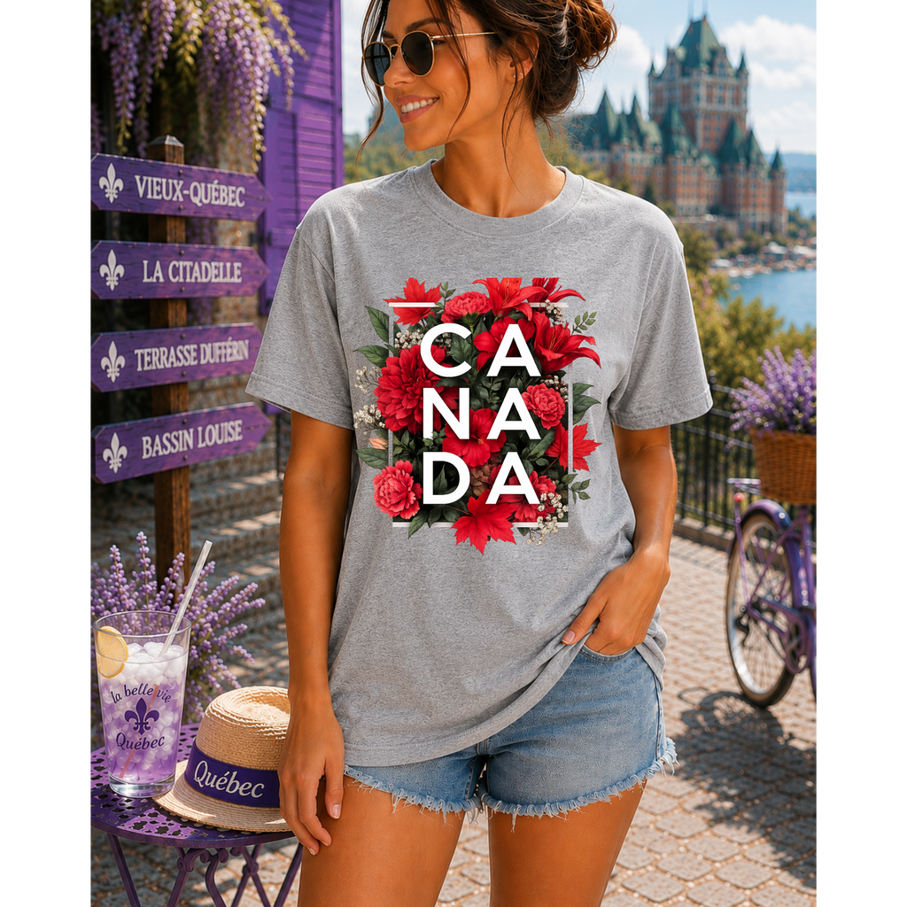 Canada Floral Graphic Tee