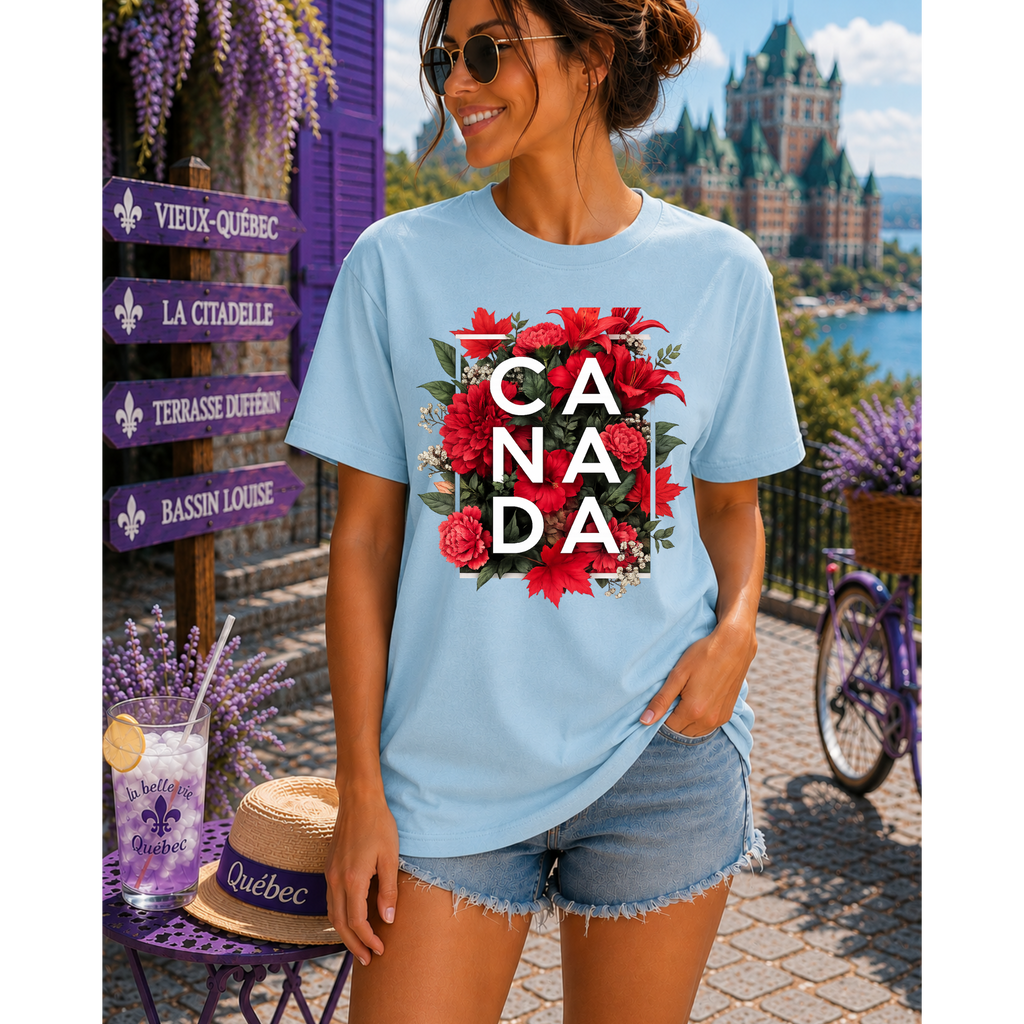 Canada Floral Graphic Tee