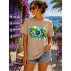 Tropical Sunset Waterfall Brazil T-Shirt