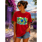 Tropical Sunset Waterfall Brazil T-Shirt