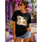 Summer Vibes Beach Collage T-Shirt