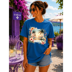 Summer Vibes Beach Collage T-Shirt