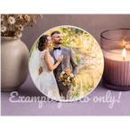 Custom ROUND Ceramic Coaster – Personalized Photo & Text Drink Coaster