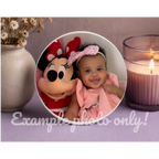 Custom ROUND Ceramic Coaster – Personalized Photo & Text Drink Coaster