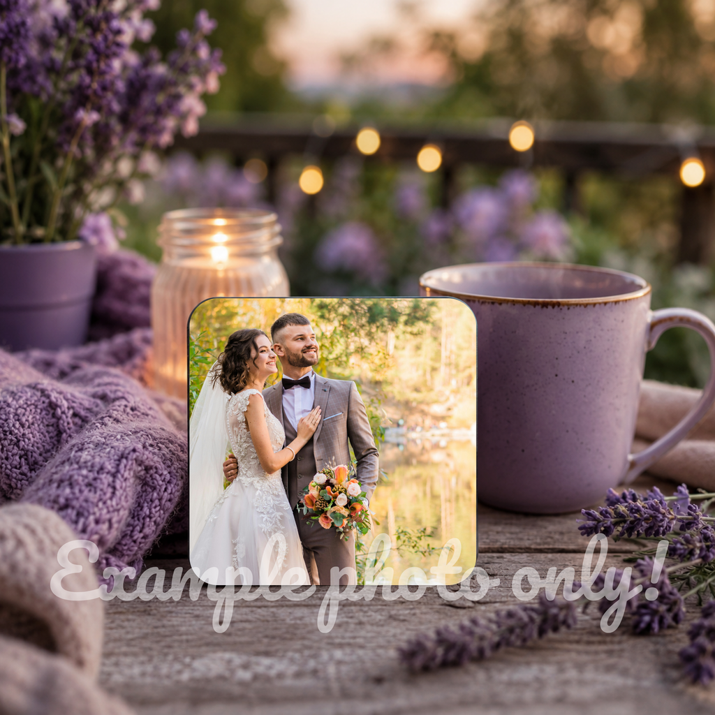Custom WOODEN Square Coaster – Personalized Sublimation Drink Coaster