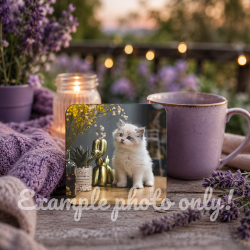 Custom WOODEN Square Coaster – Personalized Sublimation Drink Coaster