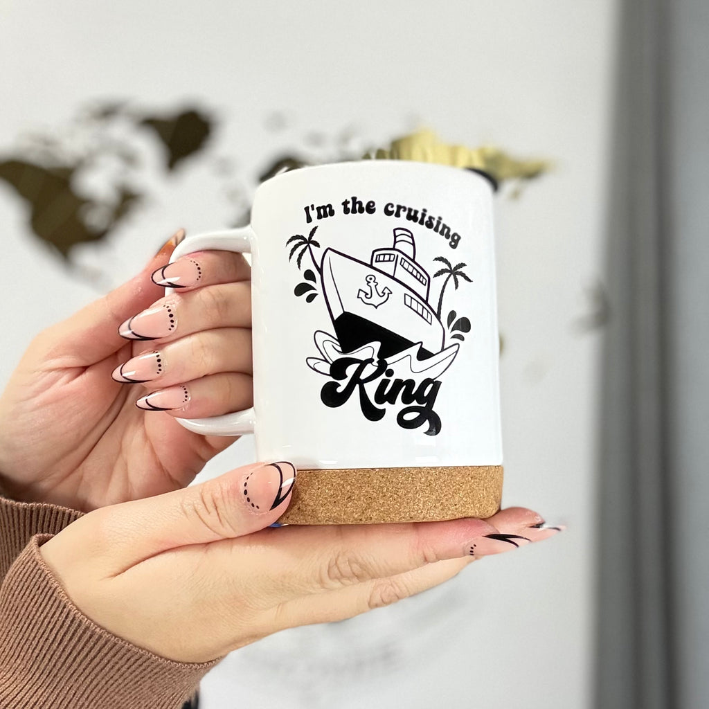 Mug de croisière – Cadeau de voyage en céramique de luxe « Cruising King »