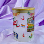 Oh Ship It’s a Mexico Trip Mug en verre dépoli – Cadeau de croisière au Mexique et tasse à café de vacances