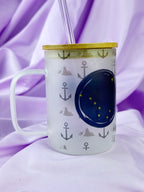 Caneca de Vidro Fosco “Criando Memórias Juntos” para Cruzeiro no Alasca – Presente de Viagem ao Alasca e Caneca de Café para Férias