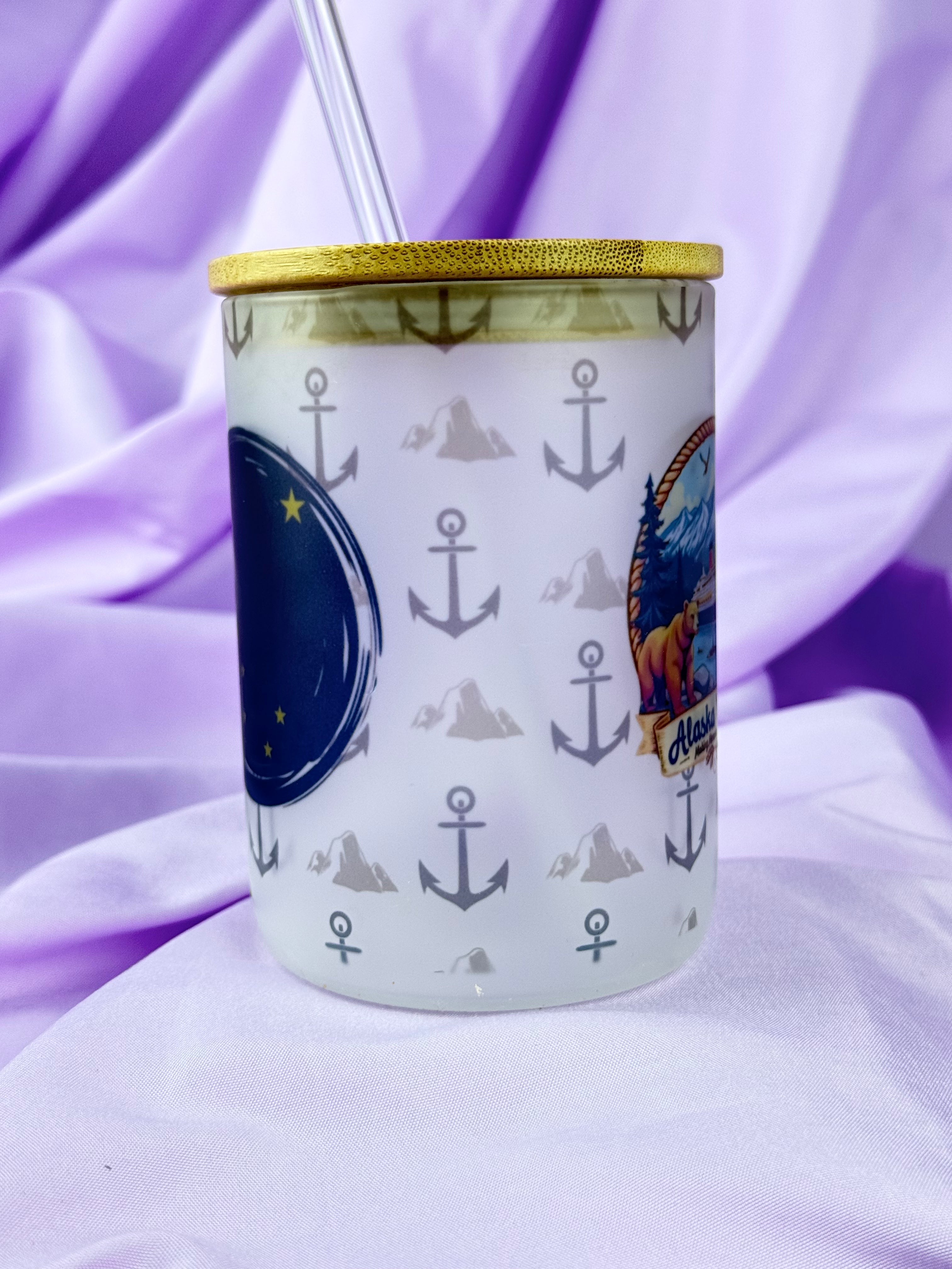 Alaska Cruise “Making Memories Together” Frosted Glass Mug – Alaska Trip Gift & Vacation Coffee Cup