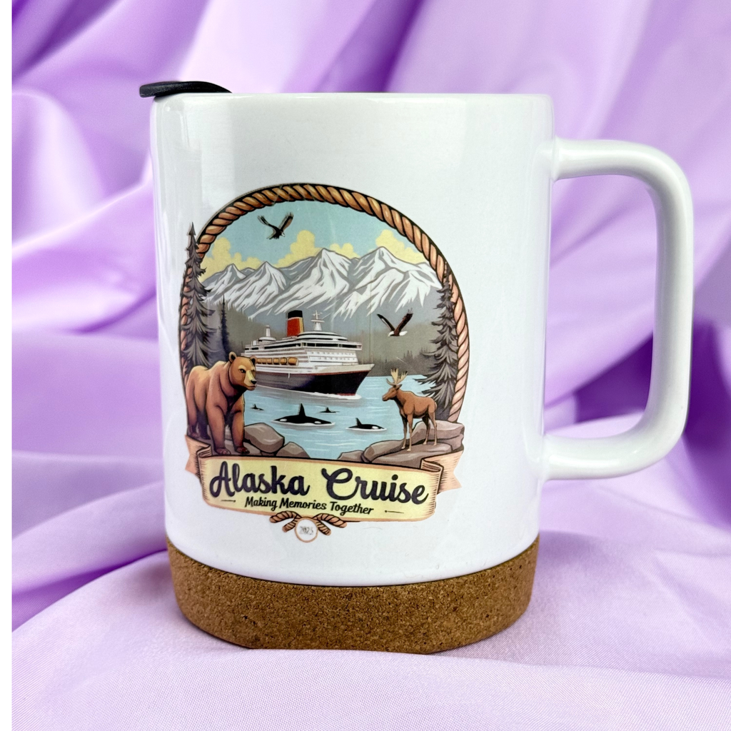 Mug de croisière en Alaska – Cadeau de voyage en céramique de qualité supérieure sur le thème de l'Alaska