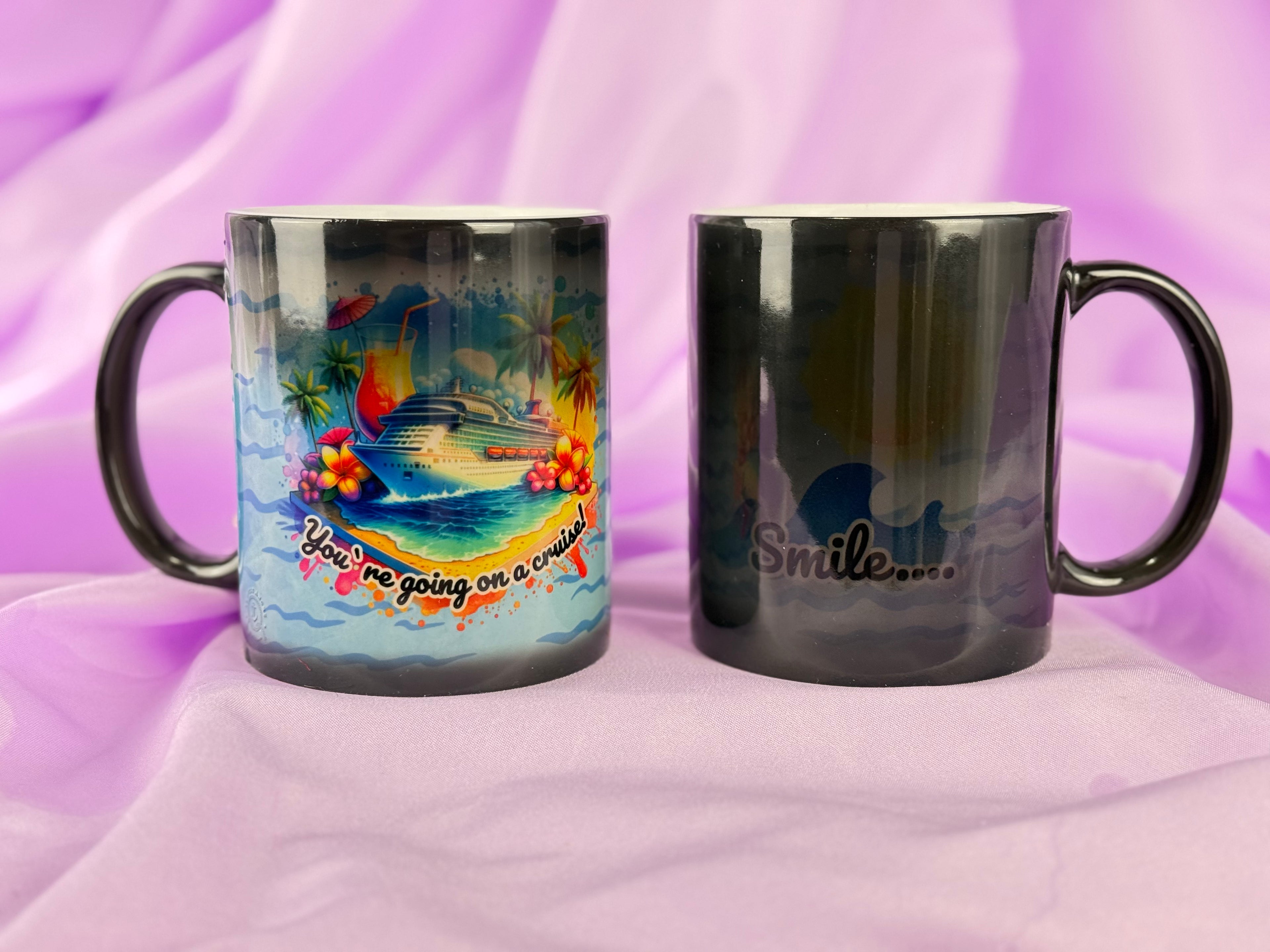 Color Changing Cruise Reveal Mug | “You’re Going on a Cruise tropical mug” Surprise Gift