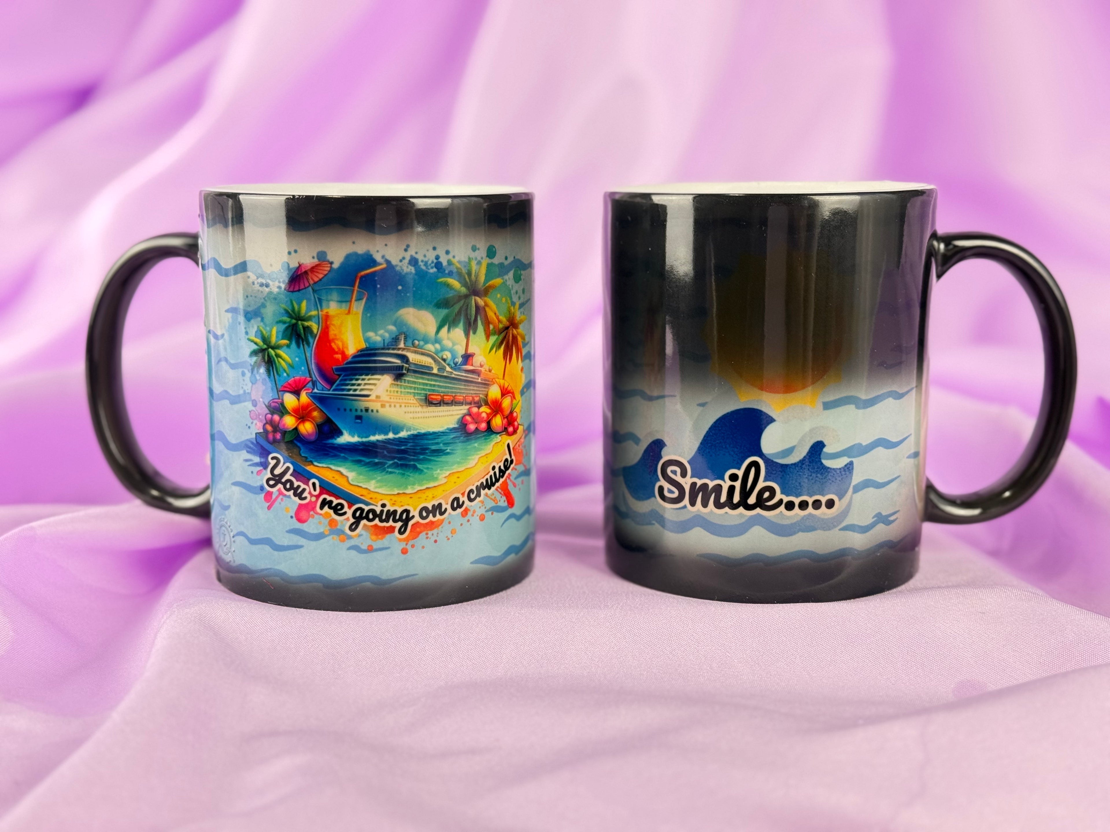 Color Changing Cruise Reveal Mug | “You’re Going on a Cruise tropical mug” Surprise Gift