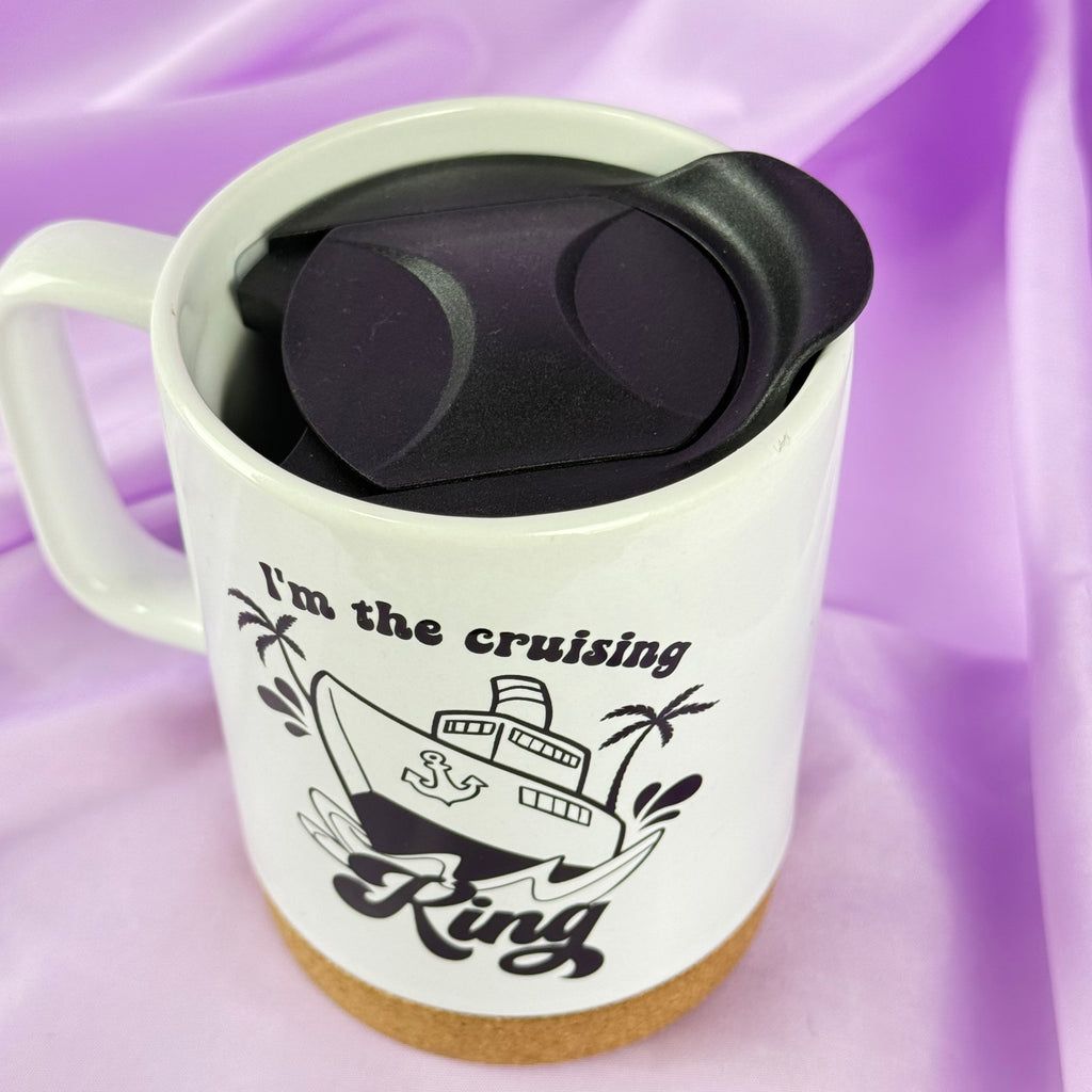 Mug de croisière – Cadeau de voyage en céramique de luxe « Cruising King »