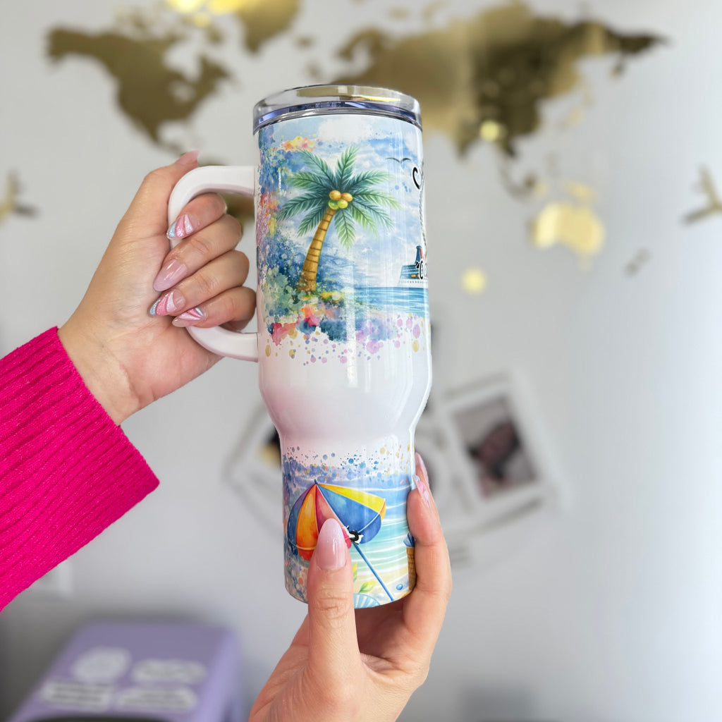 Gobelet Cruise Count de 40 oz – Suivez vos croisières avec style