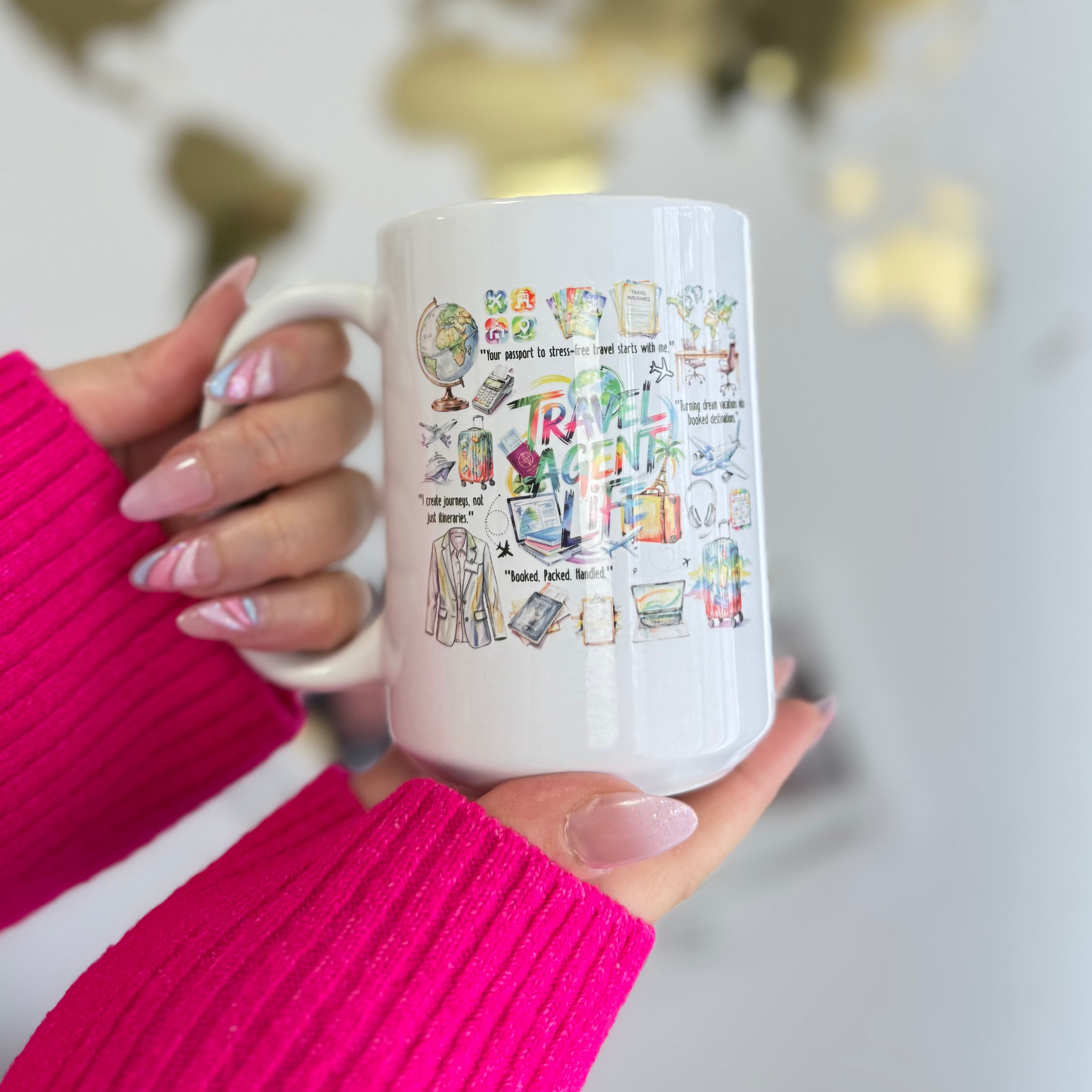 Personalized Name Travel Agent Premium Ceramic Mug