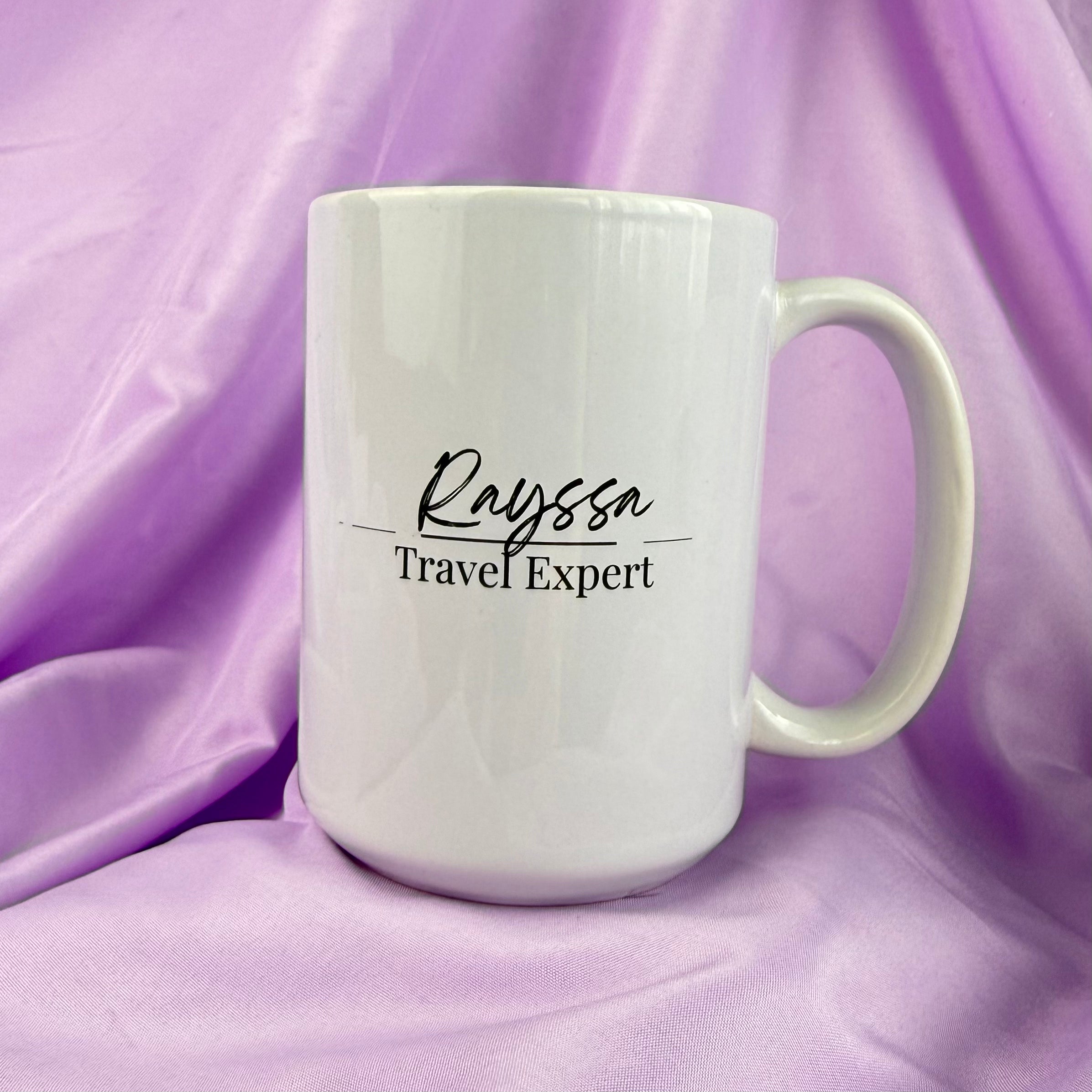 Personalized Travel Agent Life Premium Ceramic Mug – Custom Name Coffee Cup Gift for Travel Professionals
