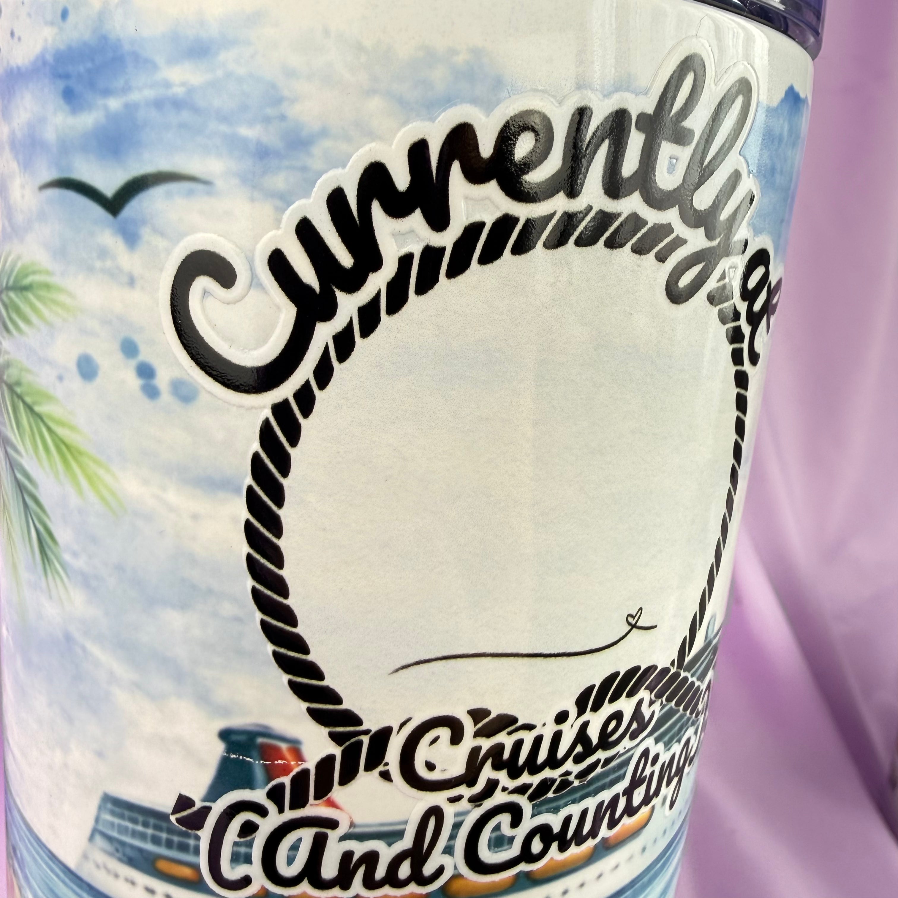 Cruise Count 40oz Tumbler – Track Your Cruises in Style
