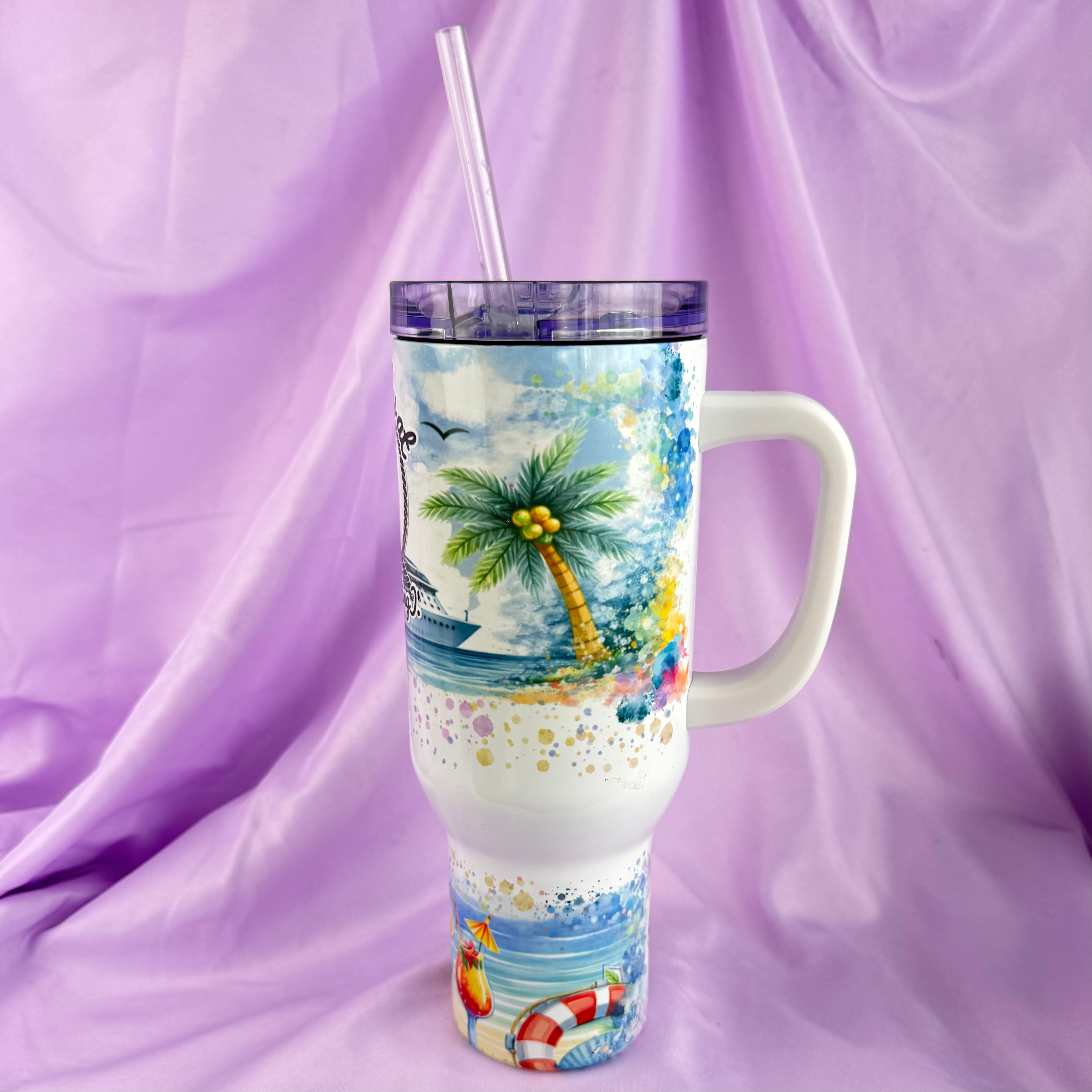 Cruise Count 40oz Tumbler – Track Your Cruises in Style