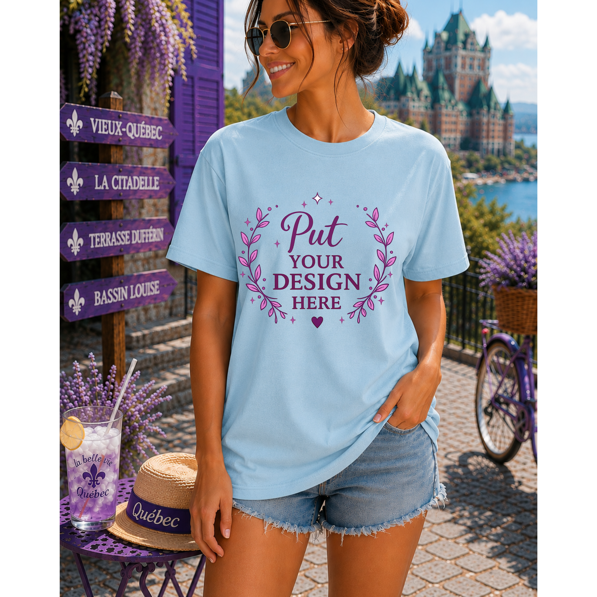 Camiseta Preta Vida de Agente de Viagens