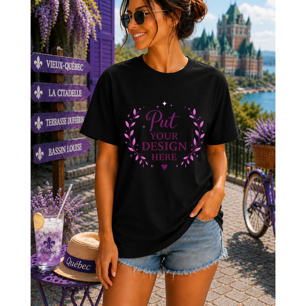Camiseta Preta Vida de Agente de Viagens