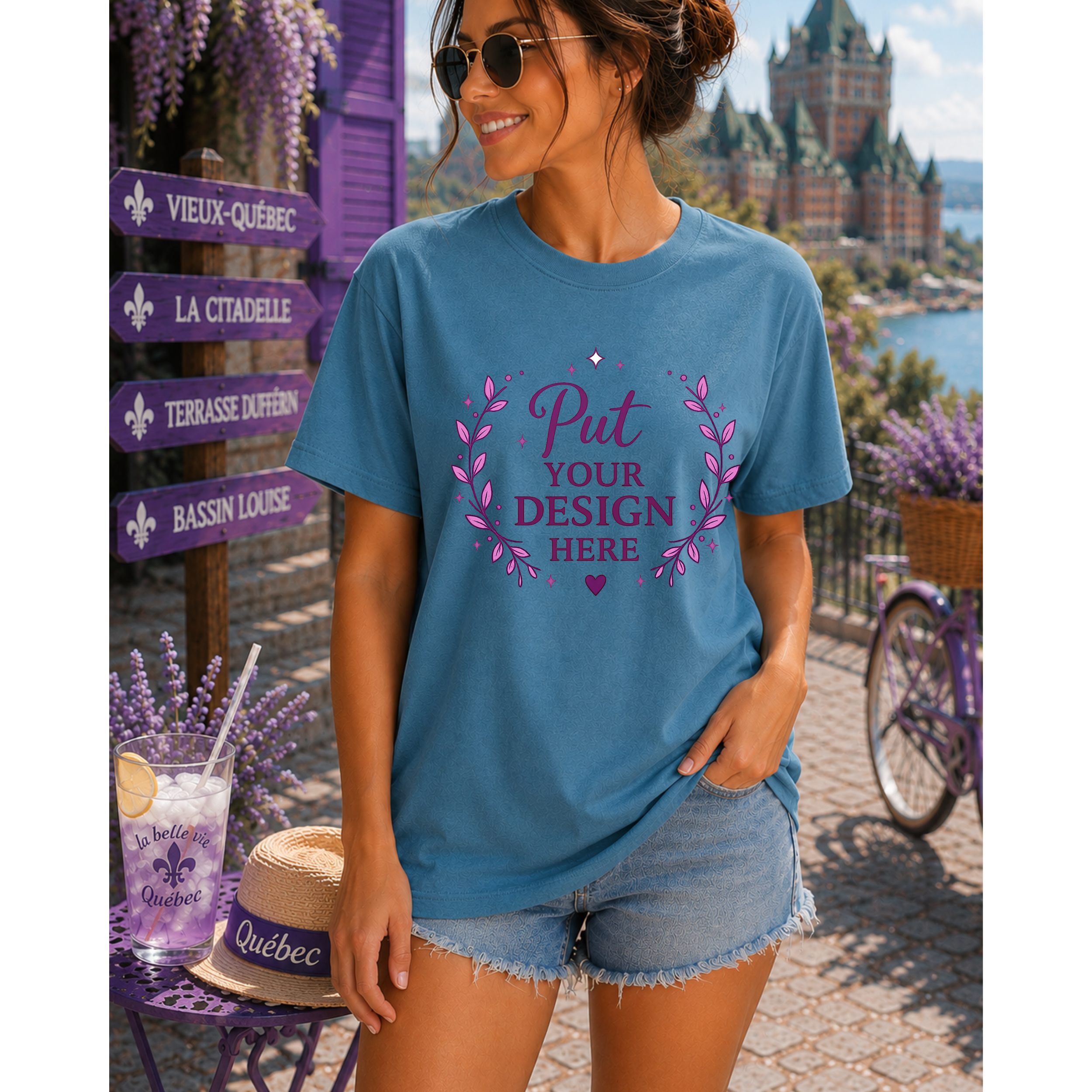 Camiseta Preta Vida de Agente de Viagens