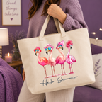 Flamingo Summer Vibes TOTE BAG