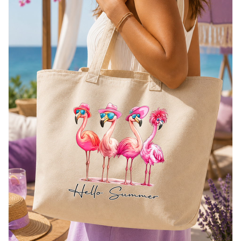 Flamingo Summer Vibes TOTE BAG